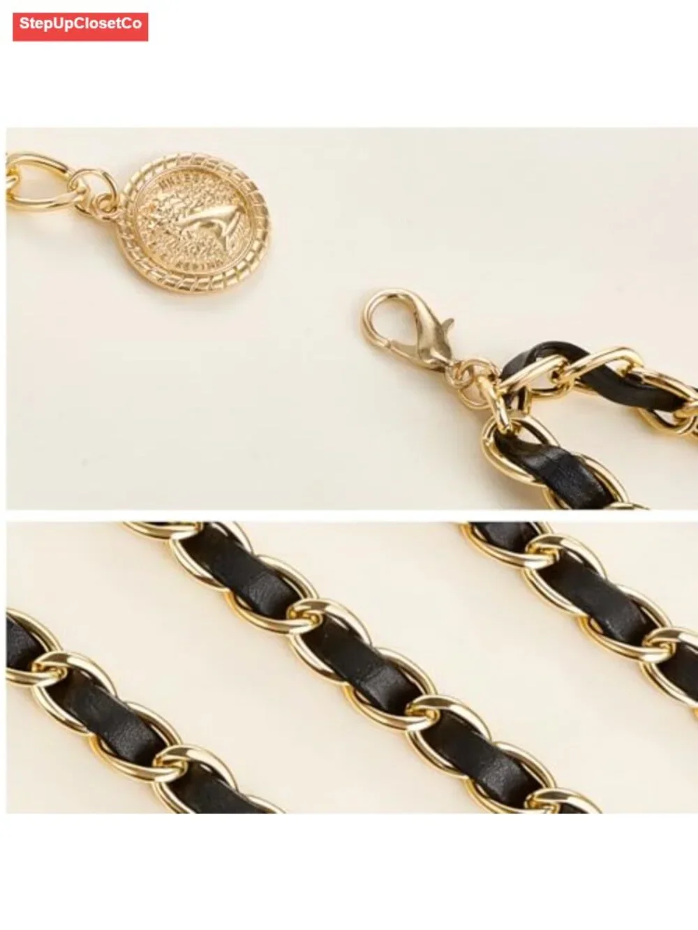 Adjustable Layered Tassel Leather Waist Chain Belt for Women - Belly Chain with